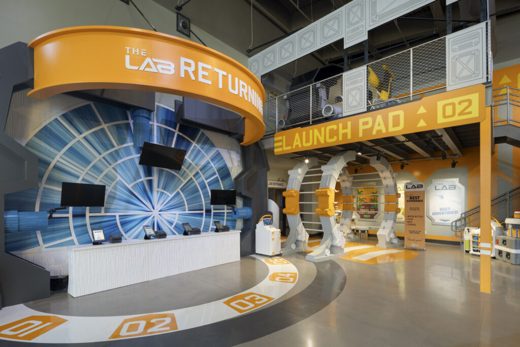 Space themed kids play area