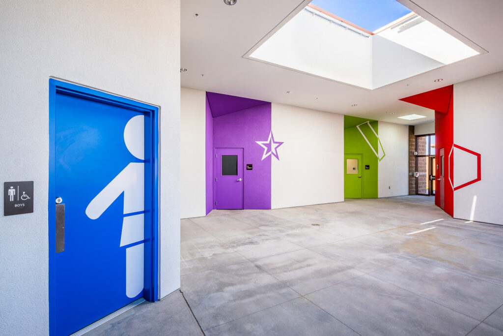 indoor doors fun colors