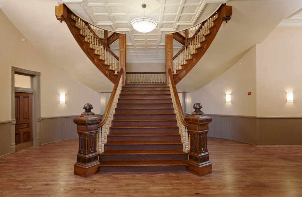 grand staircase of courthouse